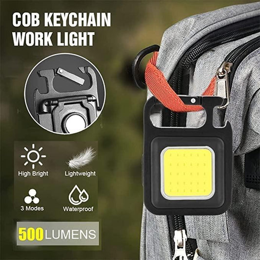 Mini LED COB Flashlight , Keychain Light, Rechargeable Flashlights